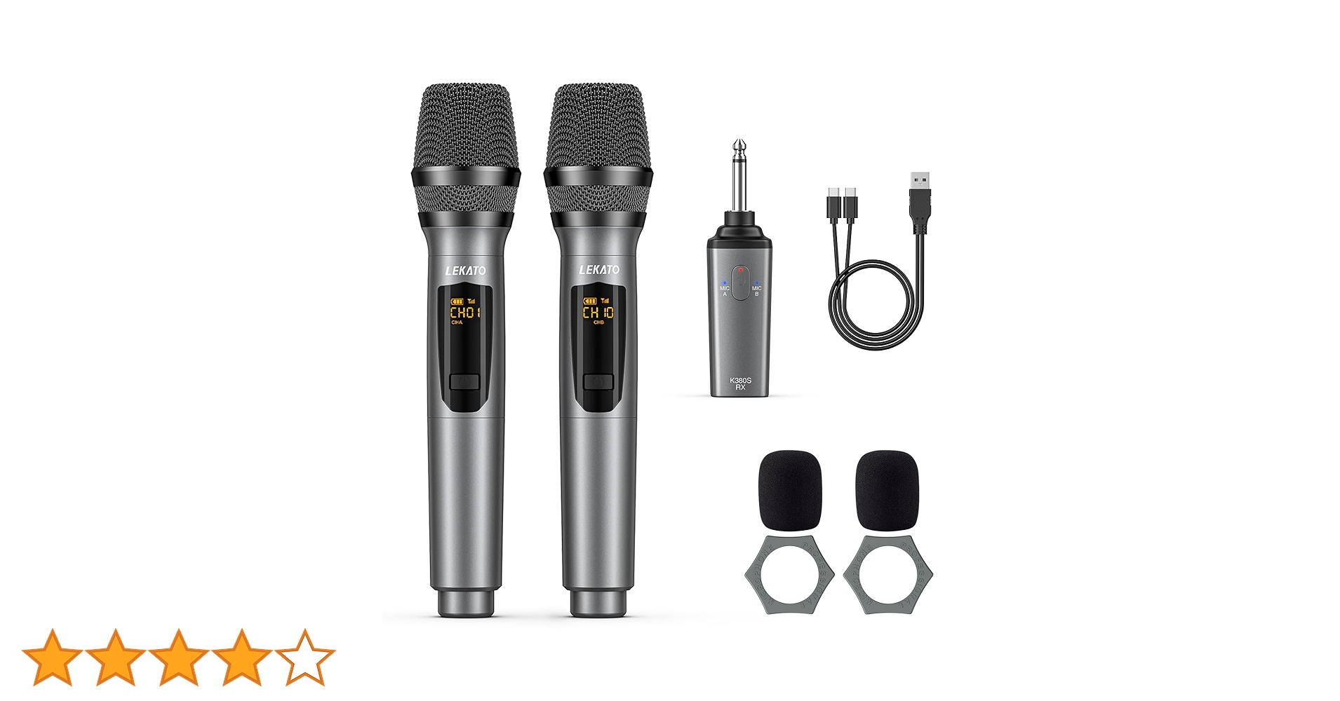 KITHOUSE K380S ワイヤレスマイクロフォン 2本セット 61aT6WHBT9L._UF350,350_QL80_.jpg